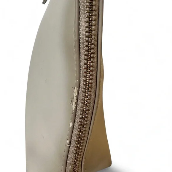 Burberry Beauty Stone/Gray Leather Cosmetic Bag - Picture 6 of 8